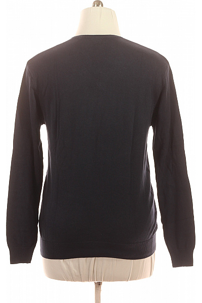 U.S.POLO ASSN. Pánský bavlněný tmavě modrý pulovr do véčka s logem Vel. XL | U.S.POLO ASSN. | obrázek 3