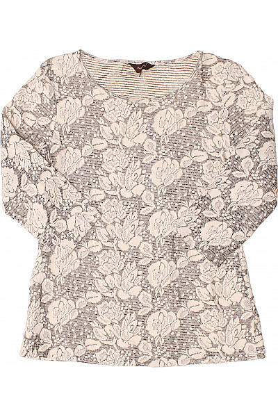 Phase Eight Dámská Pletená Halenka S Dlouhým Rukávem Květinová Vzorovaná Elegantní Vel. 12