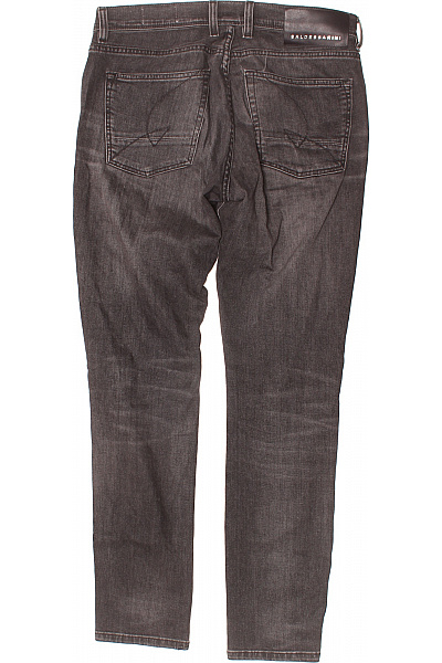 Pánské Tapered Fit tmavě šedé seprané rovné džíny klasické Velikost 32 | Unimoda | obrázek 2