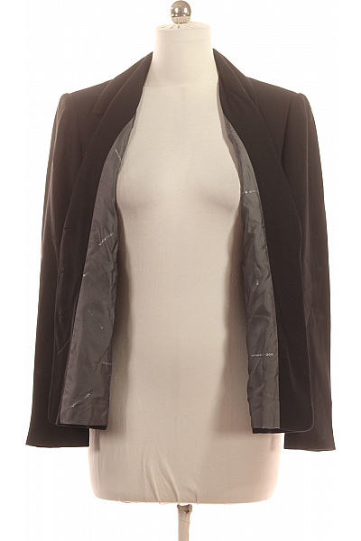 WINDSMOOR Černé polyesterové společenské sako elegantní vypasované jednořadé business Velikost 40 | WINDSMOOR | obrázek 4