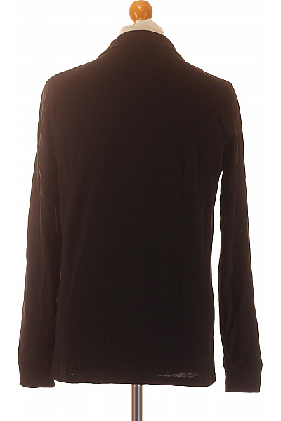 Pánské Tričko s Límečkem Černé Vel. S | LAWRENCE GREY | obrázek 3