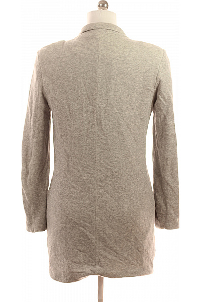 ONLY Dámský šedý blejzr dlouhý ležérní dvouřadé bavlněný na běžné nošení Vel. 38 | ONLY | obrázek 3