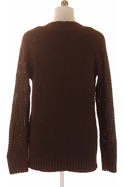 ZARA Dámský hnědý pletený svetr s copánkovým vzorem přes hlavu Velikost M | ZARA | obrázek 2