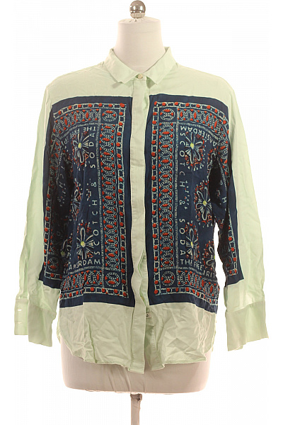 Scotch & Soda dámská košile s dlouhým rukávem vzorovaná zelená Vel. 40 | Scotch & Soda | obrázek 2