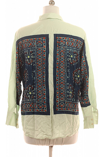Scotch & Soda dámská košile s dlouhým rukávem vzorovaná zelená Vel. 40 | Scotch & Soda | obrázek 3