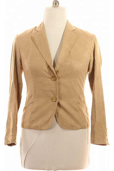 Marks & Spencer Dámský béžový polyesterový vypasovaný blejzr na běžné nošení Velikost 14 | Marks & Spencer | obrázek 2