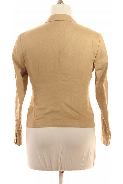 Marks & Spencer Dámský béžový polyesterový vypasovaný blejzr na běžné nošení Velikost 14 | Marks & Spencer | obrázek 3