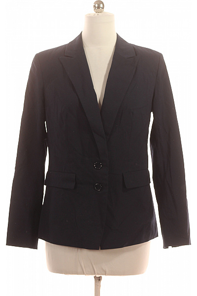 Best Connections Dámské modré polyesterové viskózové vypasované sako elegantní společenské business jednořadé Vel. 42 | Best Connections | obrázek 2