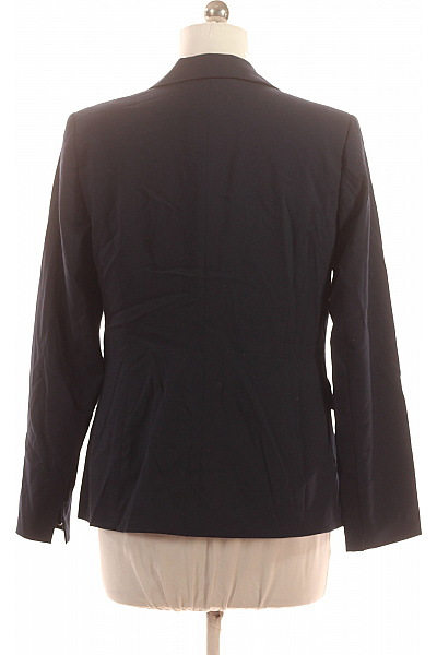 Best Connections Dámské modré polyesterové viskózové vypasované sako elegantní společenské business jednořadé Vel. 42 | Best Connections | obrázek 3