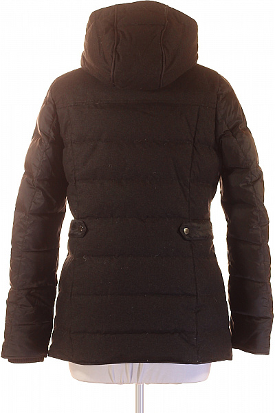 s.OLIVER Dámská černá péřová puffer parka s kapucí prošívaná zateplená Vel. DE 38 | s.OLIVER | obrázek 2