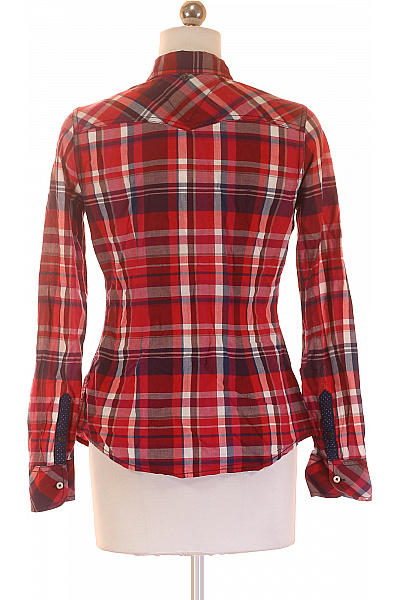 TOMMY HILFIGER Dámská Košile Červená Second hand Vel. XS | TOMMY HILFIGER | obrázek 3