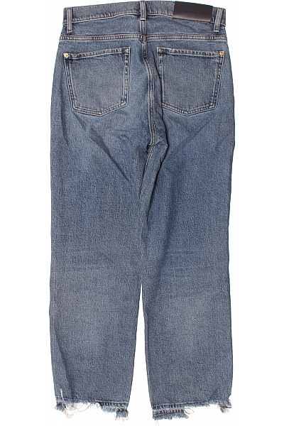 7 for all mankind Dámské modré rovné džíny seprané s roztřepenými nohavicemi Velikost 28 | 7 for all mankind | obrázek 2