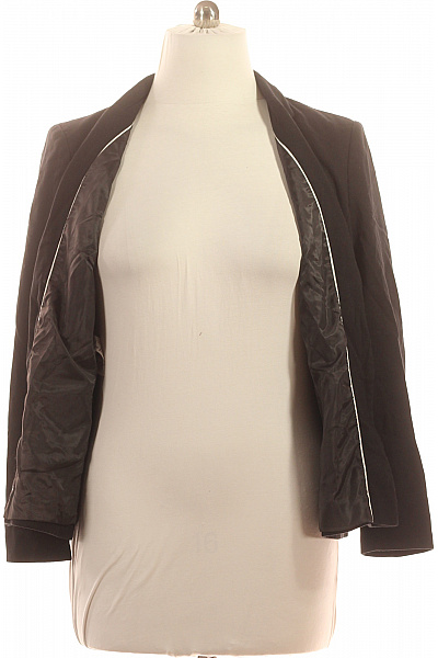 Next Dámské černé polyesterové společenské sako vypasované elegantní jednořadé s jedním knoflíkem Vel. 48 | Next | obrázek 4