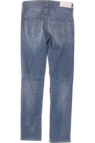 REPLAY Dámské modré džíny rovné seprané s kapsami Velikost 30 | REPLAY | obrázek 2