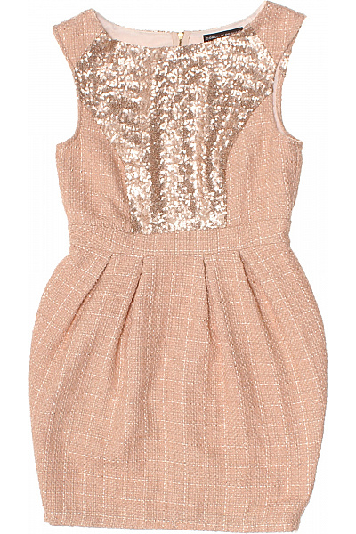 Dorothy Perkins Růžové Pouzdrové šaty S Flitry A Vzorem Vel. 38