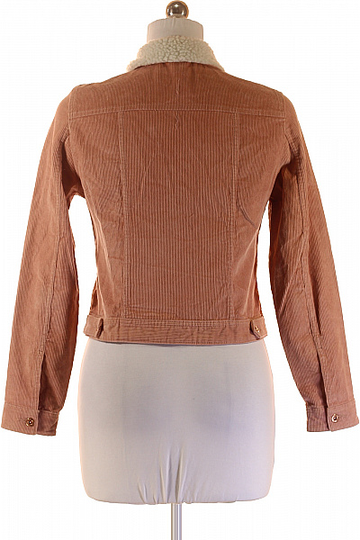 CAMAIEU Dámská manšestrová bunda krátká s kožíškem na podzim jaro stylová Vel. S | CAMAIEU | obrázek 2