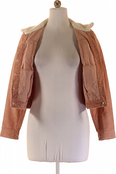 CAMAIEU Dámská manšestrová bunda krátká s kožíškem na podzim jaro stylová Vel. S | CAMAIEU | obrázek 3