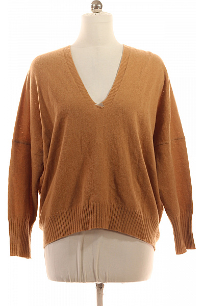 LAUREN VIDAL Dámský Pulovr Vlněný Hnědý Vel. S