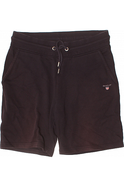 GANT Pánské Tmavě Hnědé Volnočasové Krátké Teplákové Kraťasy S Kapsami Vel. M