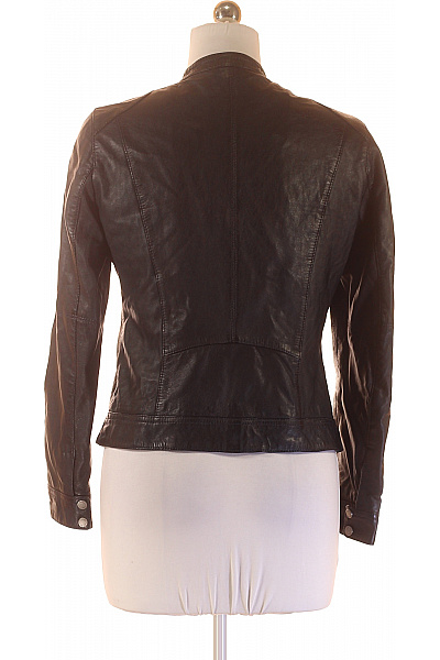 OAKWOOD Dámská kožená bunda krátká biker zip do pasu podzimní jarní stylová Vel. L | OAKWOOD | obrázek 2