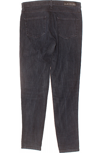 SISLEY Dámské skinny džíny strečové úzké seprané Velikost W28/L30 | SISLEY | obrázek 2