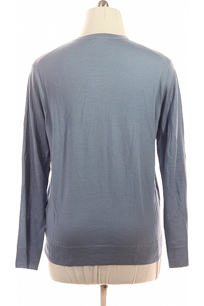 HACKETT Pánský Merino pulovr modrý basic lehký tenký jarní Velikost XL | HACKETT | obrázek 2