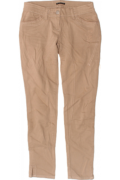 Dámské Džíny Hnědé SISLEY Second Hand Vel. 38