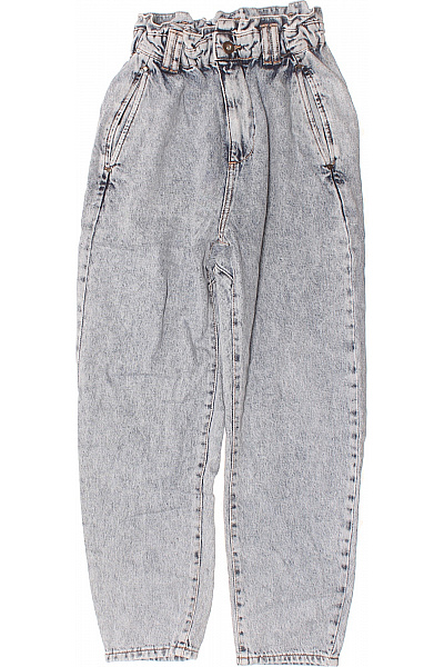 Boyfriend Dámské Džíny Modré ZARA Second Hand Vel. 34