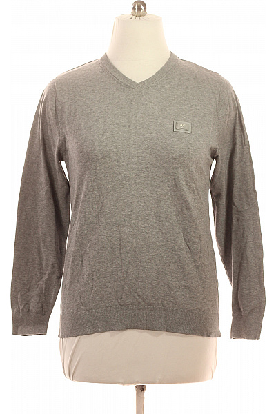 VERSACE Pánský bavlněný šedý svetr pulovr basic do véčka Velikost L | VERSACE | obrázek 2
