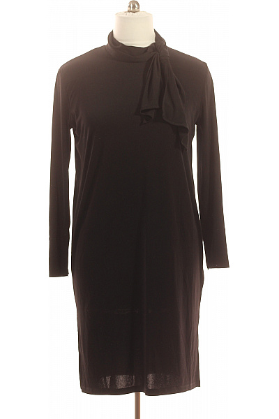 By Malene Birger Dámské černé šaty s dlouhým rukávem a stojáčkem Velikost M | By Malene Birger | obrázek 2