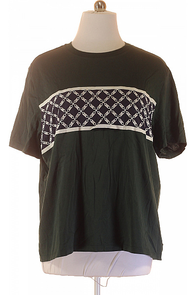 MICHAEL KORS Pánské Tričko S Potiskem Zelené Vel. XXL