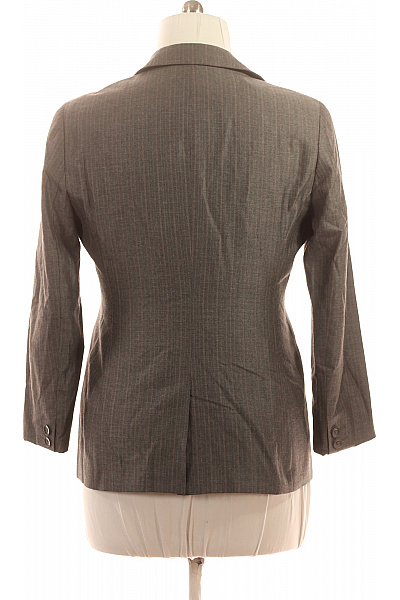 Next Dámské hnědé polyesterové viskózové vypasované sako pruhované business elegantní Velikost 16 | Next | obrázek 3