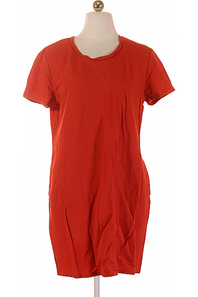 FISHERFIELD Dámské červené šaty tričkové krátký rukáv volnočasové Vel. 42 | FISHERFIELD | obrázek 2