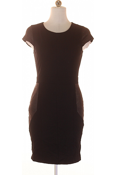 Next Černé Pouzdrové šaty Elegantní Koktejlové Upnuté S Rukávem Velikost EU 38