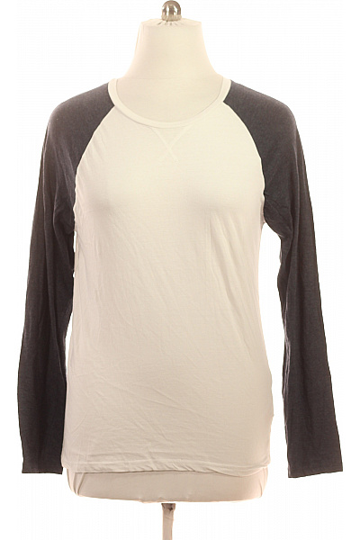 BRAVE SOUL Pánské Tričko Raglánový Rukáv Dlouhý Bílé Šedé Basic Vel. l | BRAVE SOUL | obrázek 2