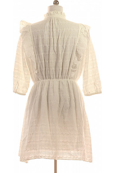 GANT Bílé letní šaty s krátkým rukávem a výšivkou boho volné Vel. EU 40 | GANT | obrázek 2