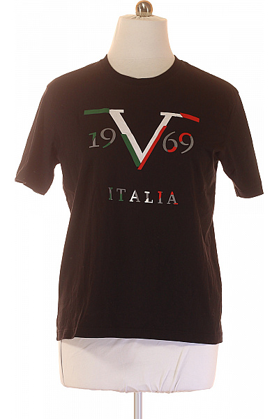 Pánské Tričko S Potiskem Černé VERSACE Second Hand Vel. XL