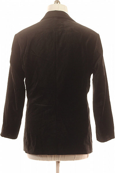 SELECTED Bavlněné černé sametové sako volnočasové jednořadé ležérní Vel. 54 | SELECTED | obrázek 3