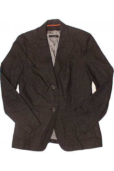 windsor. Vlněné tmavě hnědé sako dámské vypasované elegantní business podzimní Vel. 38 | windsor. | obrázek 2