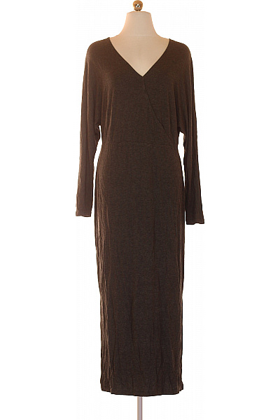 Y.A.S Dámské šaty mikinové zavinovací dlouhé s dlouhým rukávem šedé Velikost L | Y.A.S | obrázek 2