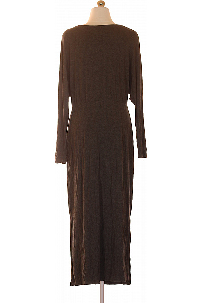 Y.A.S Dámské šaty mikinové zavinovací dlouhé s dlouhým rukávem šedé Velikost L | Y.A.S | obrázek 3