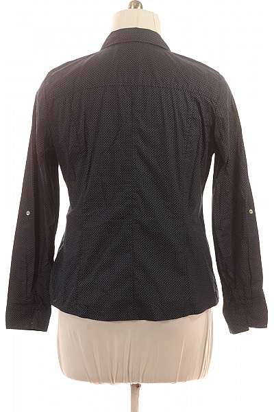 BONITA Dámská bavlněná košile modrá puntíkovaná dlouhý rukáv slim fit ležérní Velikost 44 | BONITA | obrázek 3