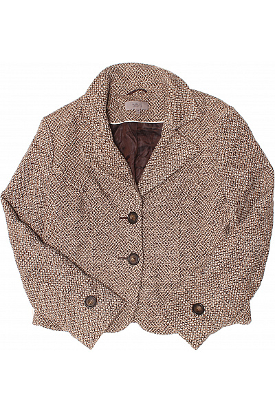 Marks & Spencer Hnědé béžové vzorované tvídové vypasované sako na běžné nošení Velikost 14 | Marks & Spencer | obrázek 2