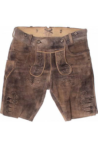 Beckert Kožené Kraťasy S Kapsami Vintage Krátké Volnočasové Velikost 46
