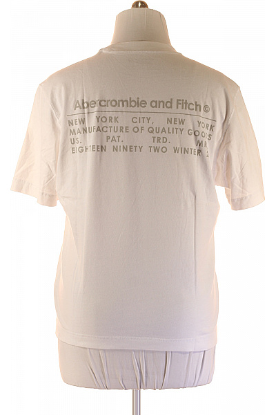Pánské Tričko Bílé Abercrombie&Fitch Vel. M | Abercrombie&Fitch | obrázek 3