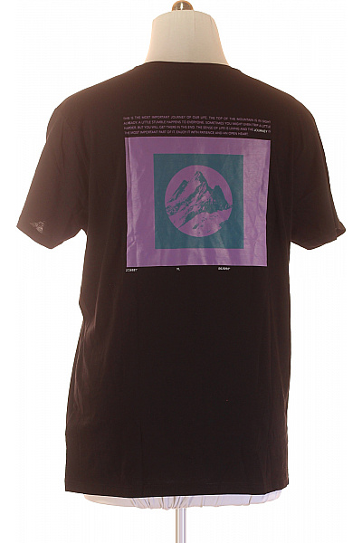 Jednoduché Pánské Tričko Černé Vel. XXL | Sublevel | obrázek 3