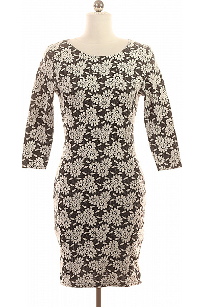  Šaty s Květinovým Potiskem Černobílé River Island | River Island | obrázek 2