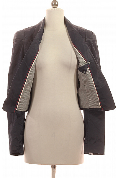 Pepe Jeans Černý krátký vypasovaný blejzr elegantní lesklý sako Vel. S | Pepe Jeans | obrázek 4