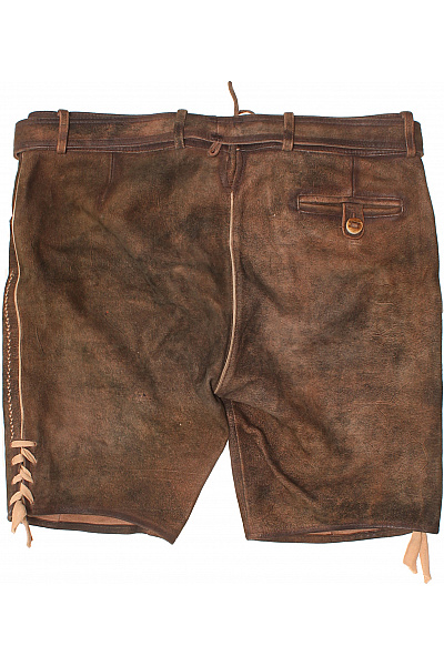 Spieth&Wensky Pánské kožené kraťasy hnědé s výšivkou a sponou Vel. 54 | Spieth&Wensky | obrázek 3