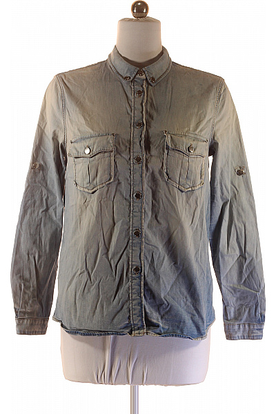 Riflová Dámská Košile Modrá MANGO Vel. M | MANGO | obrázek 2